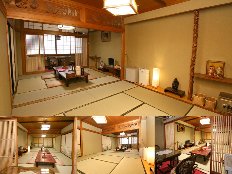 A suite of 8 tatami mat rooms